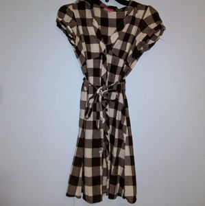 Button Up Gingham Dress